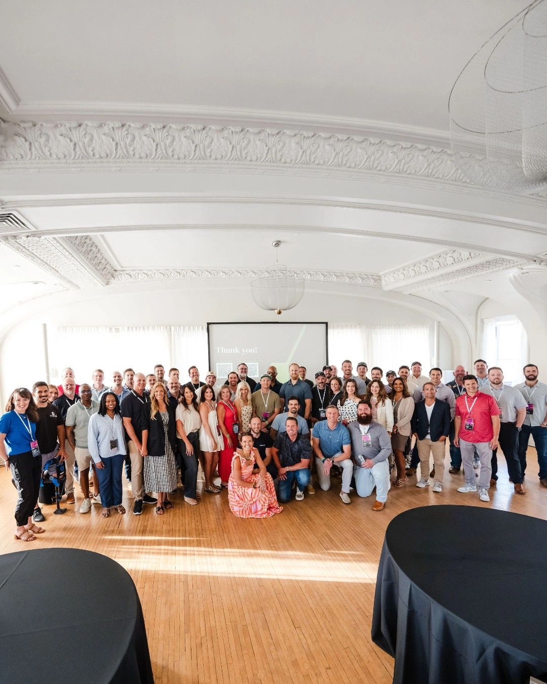 Contractors connecting at a Contractor Coalition Summit event